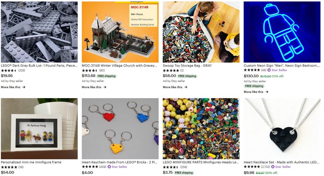 sell lego by pound etsy